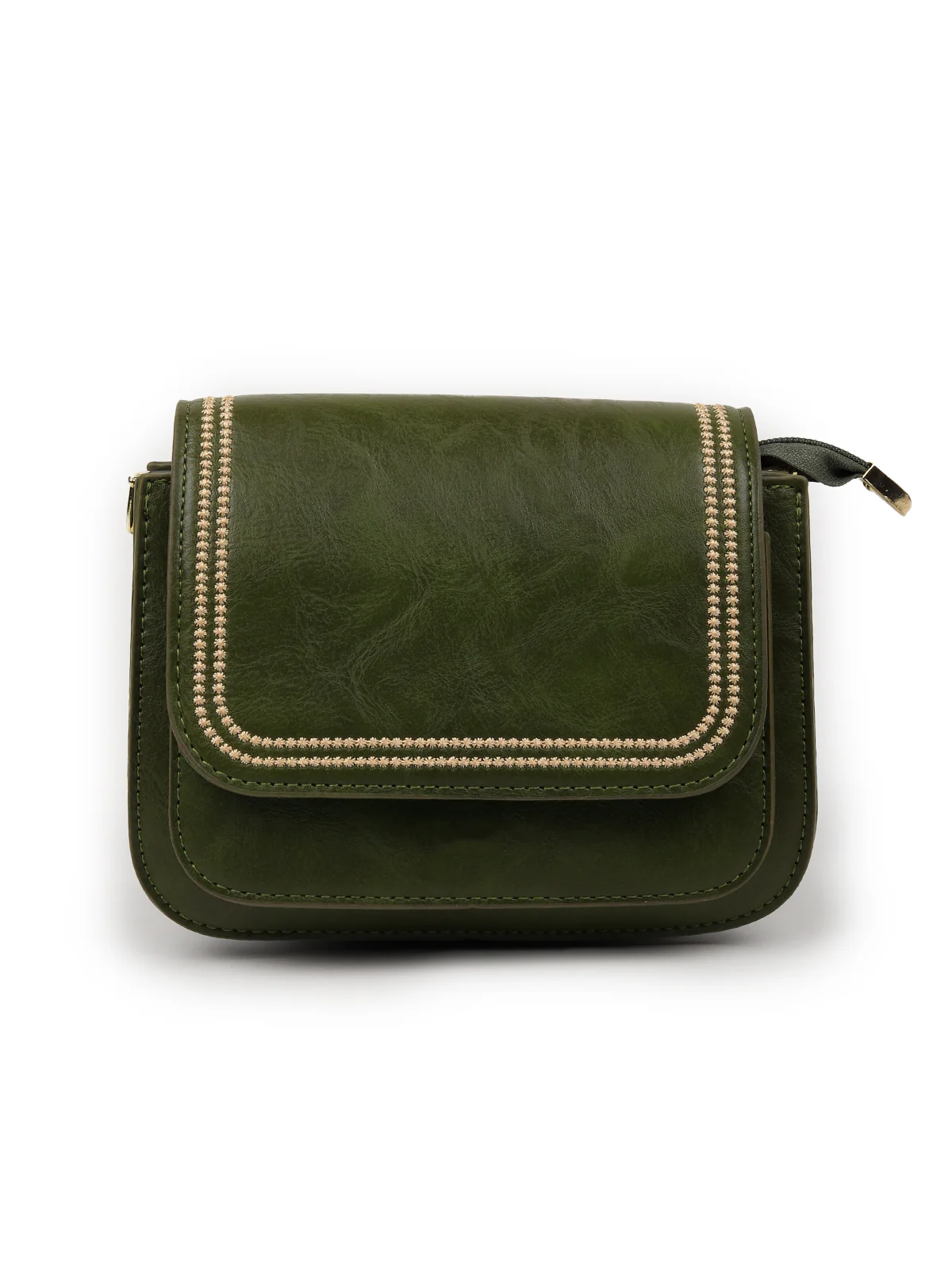 Odette Women Green Embroidered Formal Clutch - Image 3