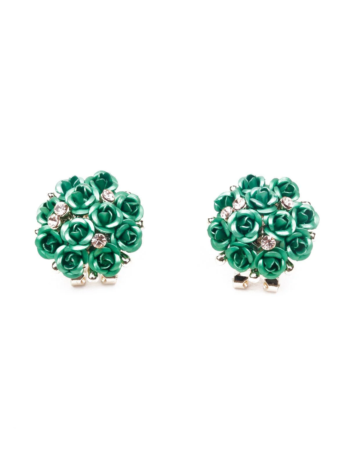 Odette Women Green Metal Necklace Set - Image 7