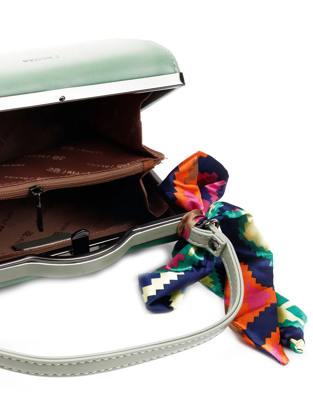 Odette Women Green Solid Clutch Bag - Image 6