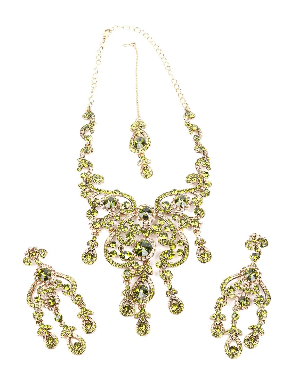 Odette Women Green Metal Necklace