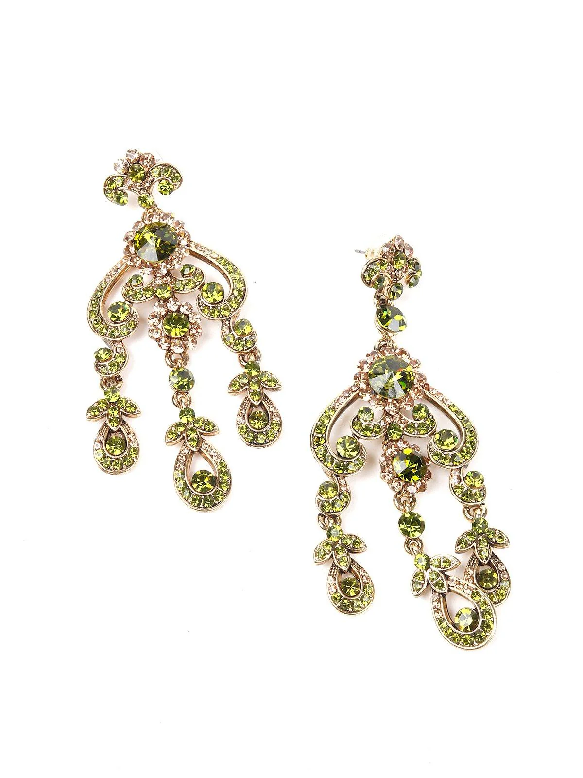 Odette Women Green Metal Necklace - Image 4