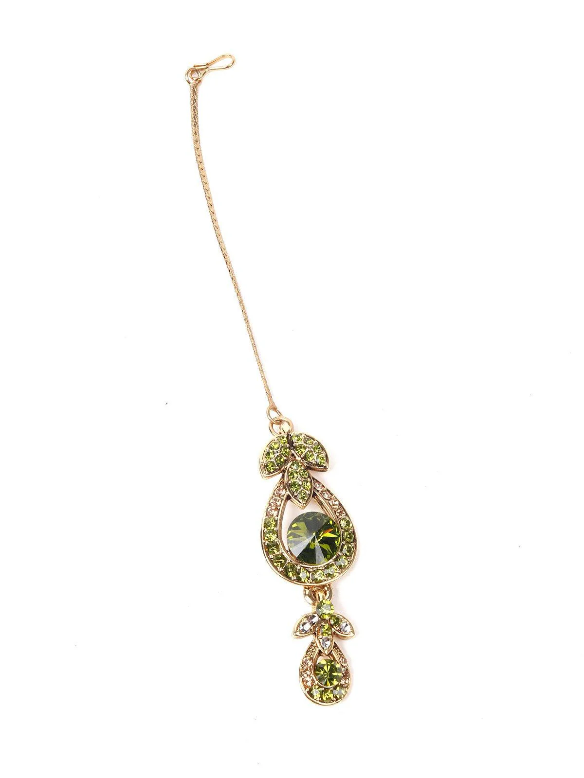 Odette Women Green Metal Necklace - Image 5