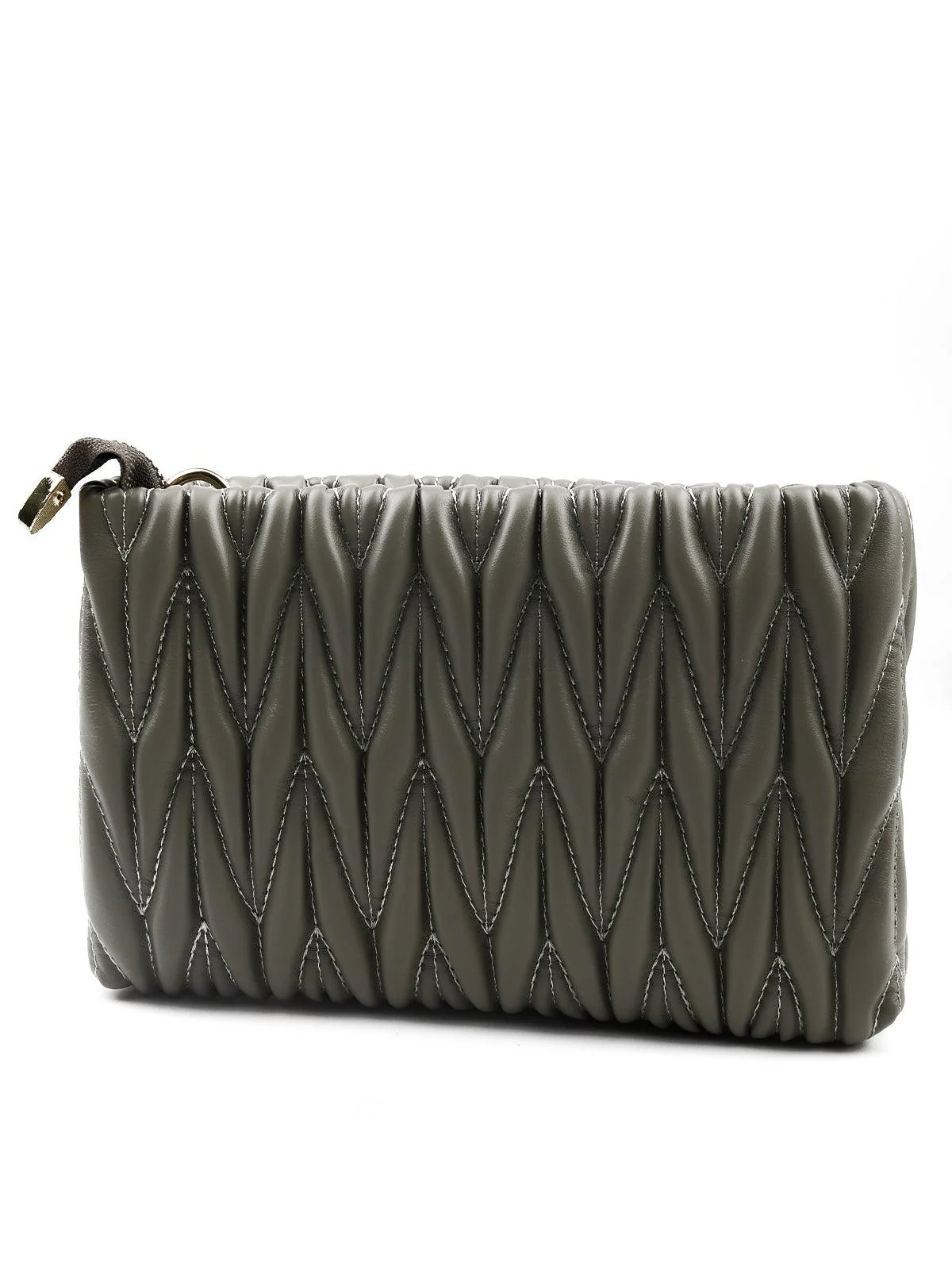 Odette Green Textured Oversized Gold Chain Embellished Sling For Women - Image 5
