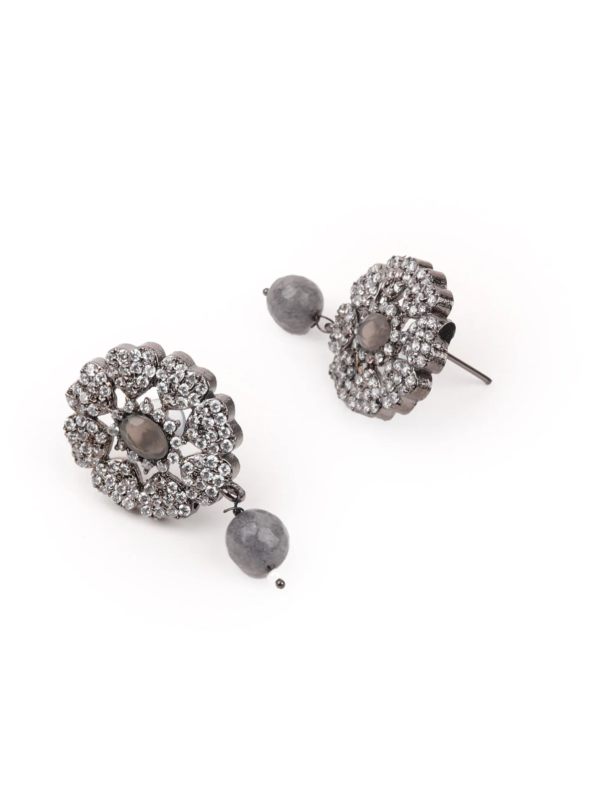 Odette Women Grey Choker Necklace Set - Image 5