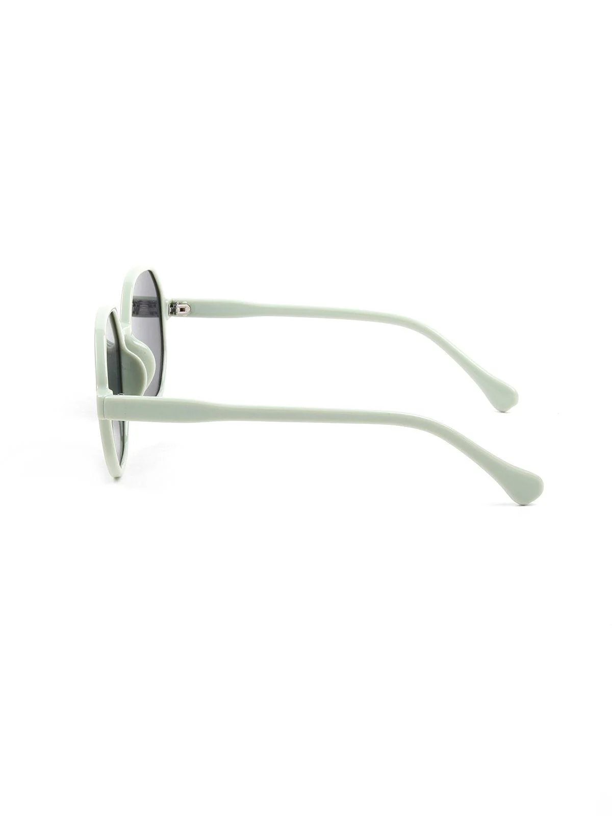 Odette Women Grey Frame Black Metal Lens Sunglasses - Image 5