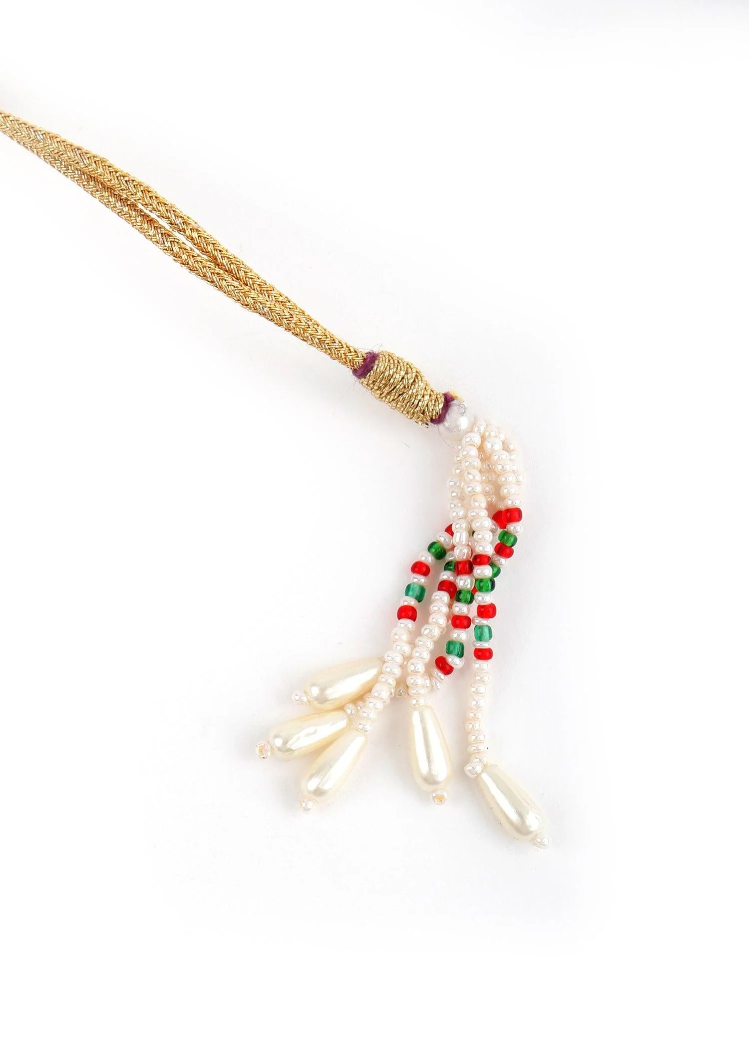 Odette Women Grey Kundan Trendy Necklace - Image 6
