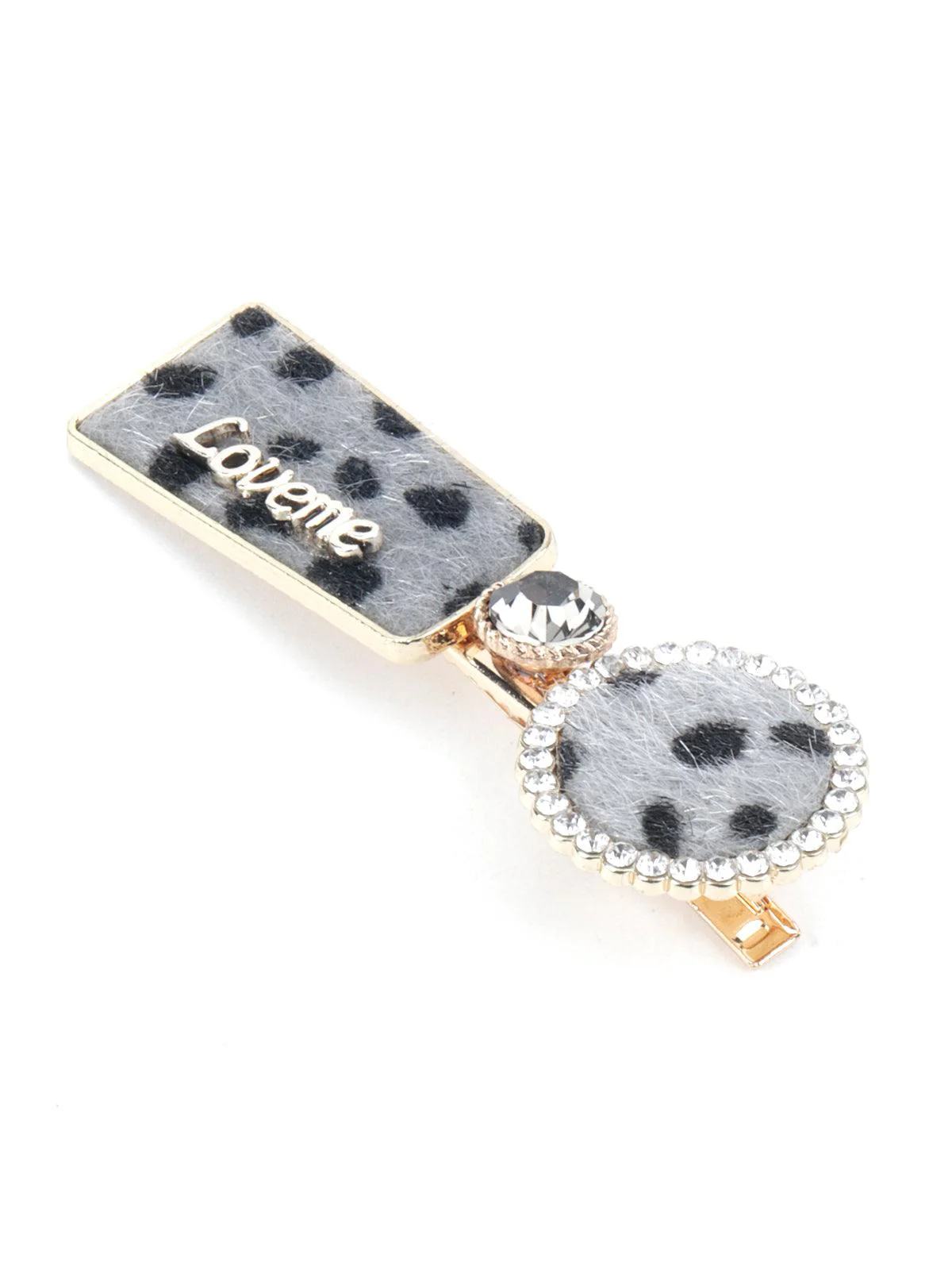 Odette Women Grey Preppy Hair Clip - Image 4