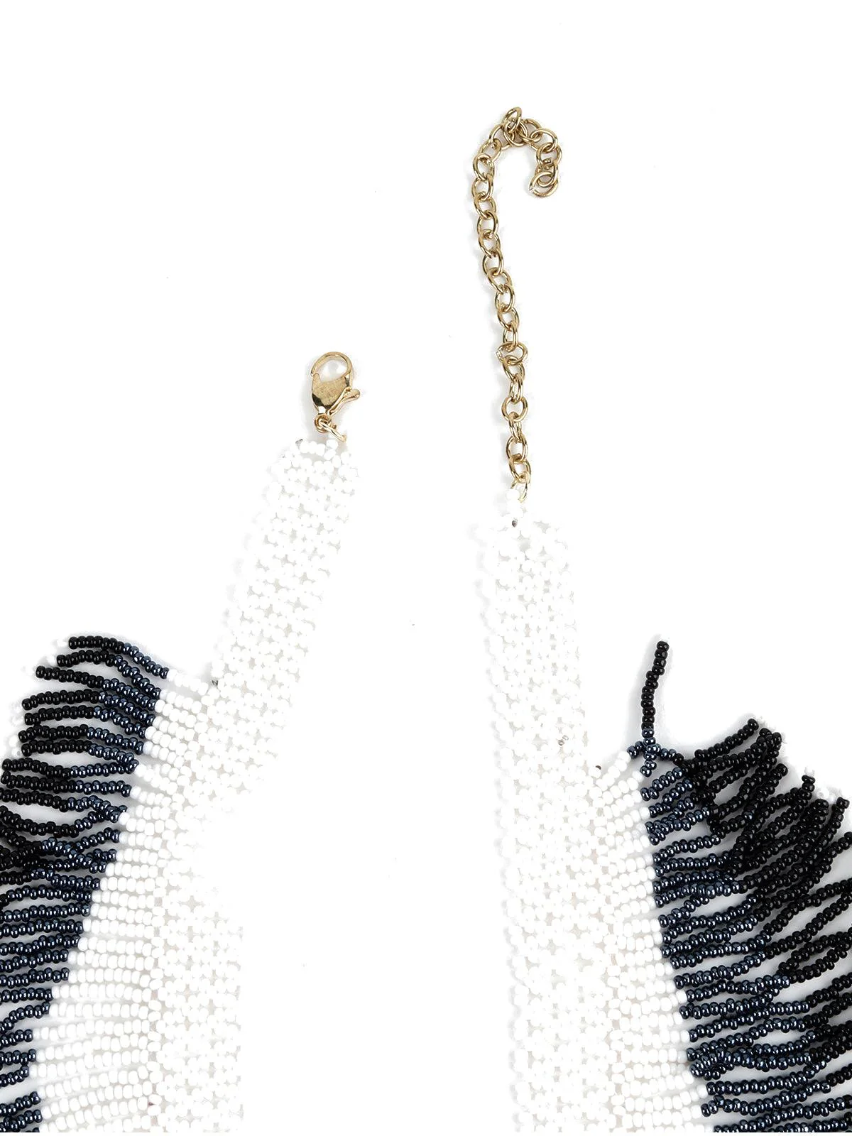 Odette Women Handmade Pretty Monochrome Boho Necklace - Image 6