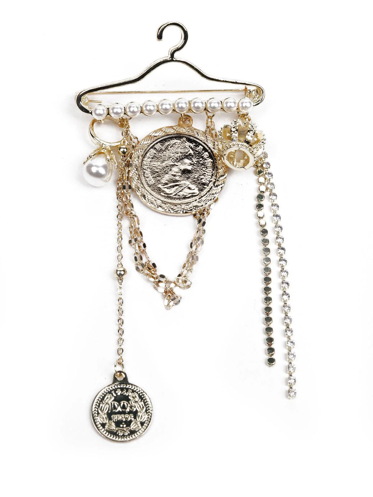 Odette Women Gold Metal Brooch - Image 3