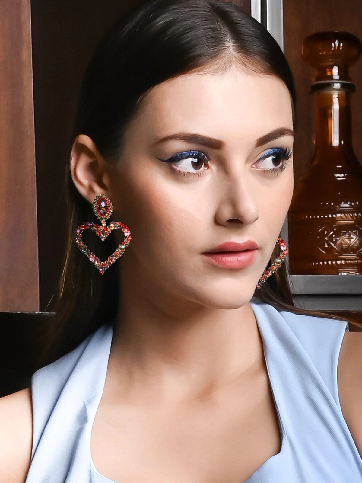Odette Women Gold Metal Earrings - Image 2