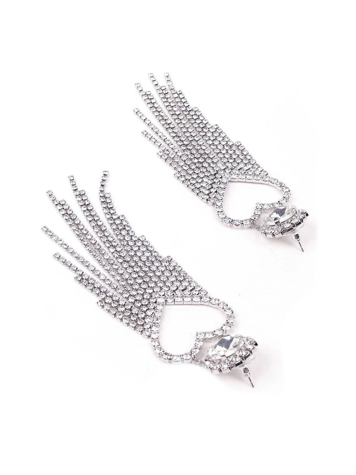 Odette Women Silver Metal Earrings - Image 6