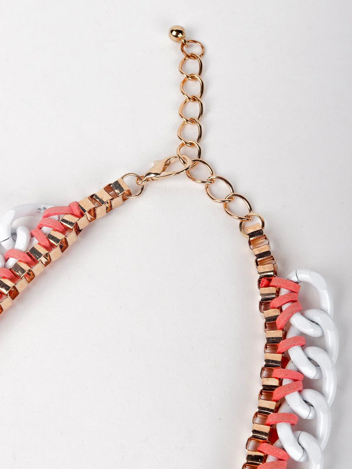 Odette Women White And Gold Metal Necklace - Image 6