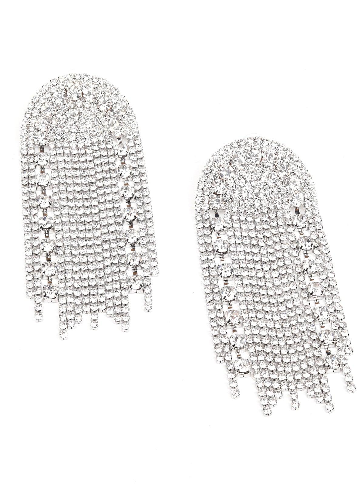 Odette Women Silver Metal Earrings - Image 3