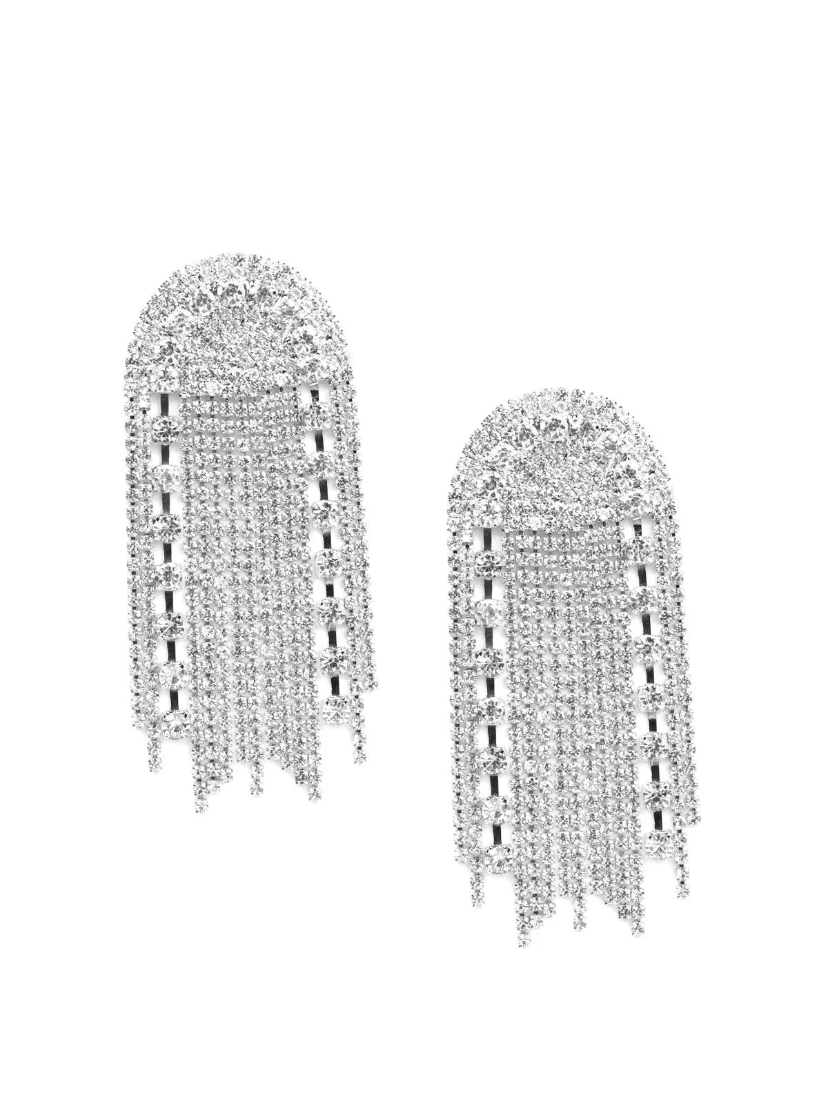 Odette Women Silver Metal Earrings - Image 4