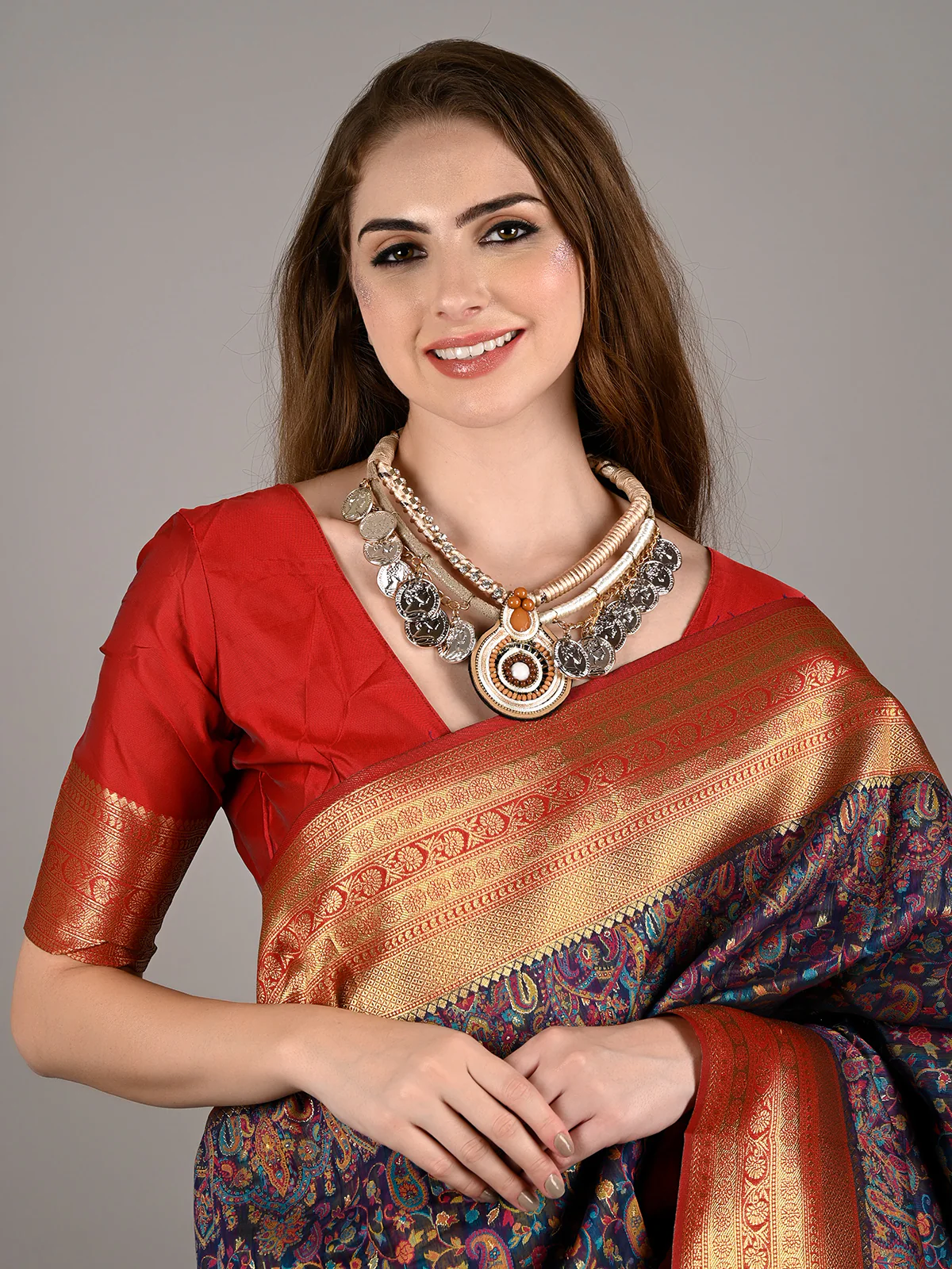 Odette Women bmulticolour Metal Necklace - Image 2