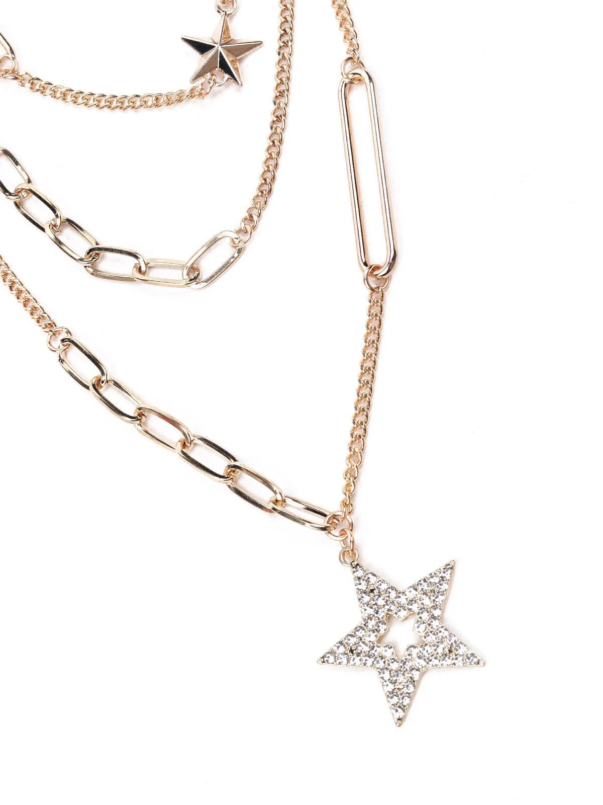 Odette Women Multicolour High-Quality Metal Necklace - Image 4