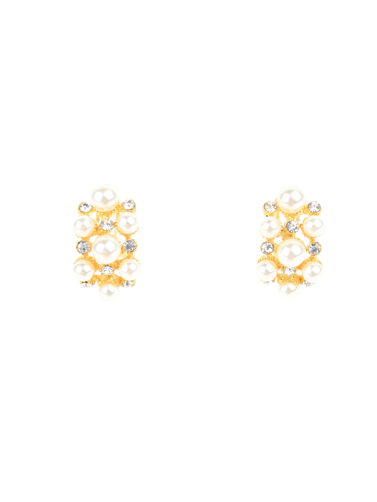 Odette Women White Metal Beaded Necklace Set - Image 6