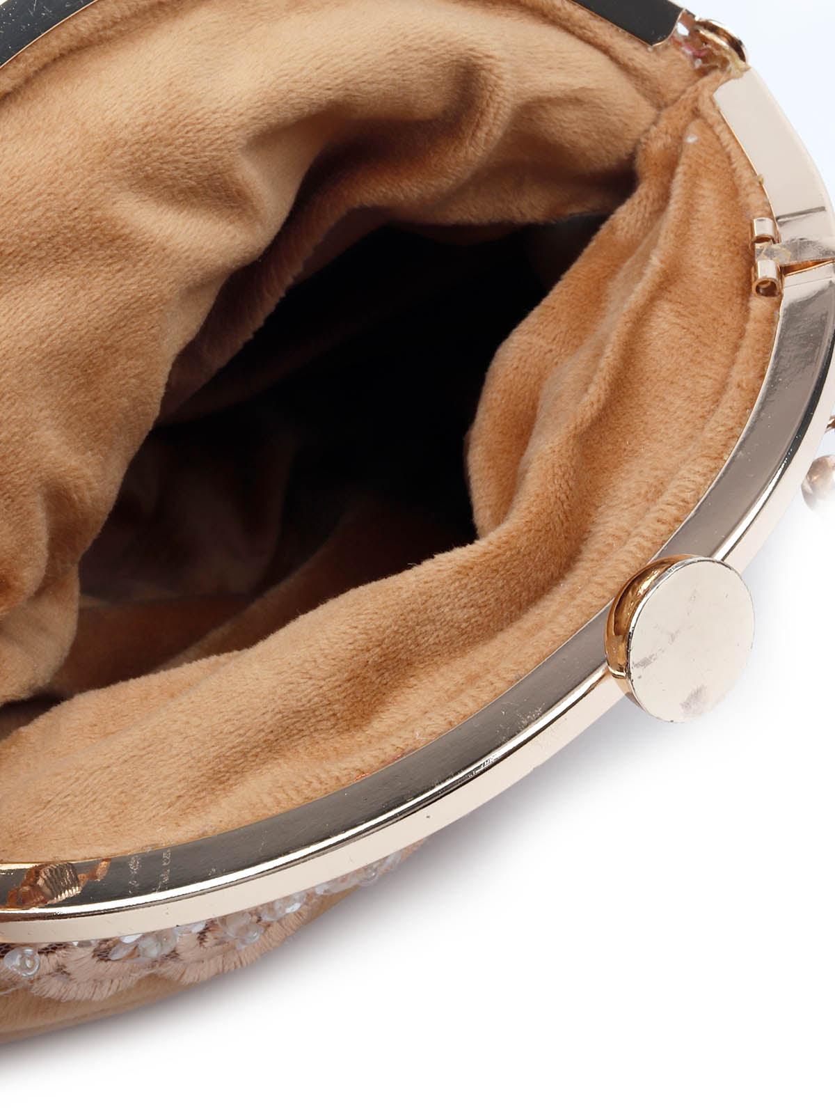 Odette Women Impressive Beige Batua - Image 6