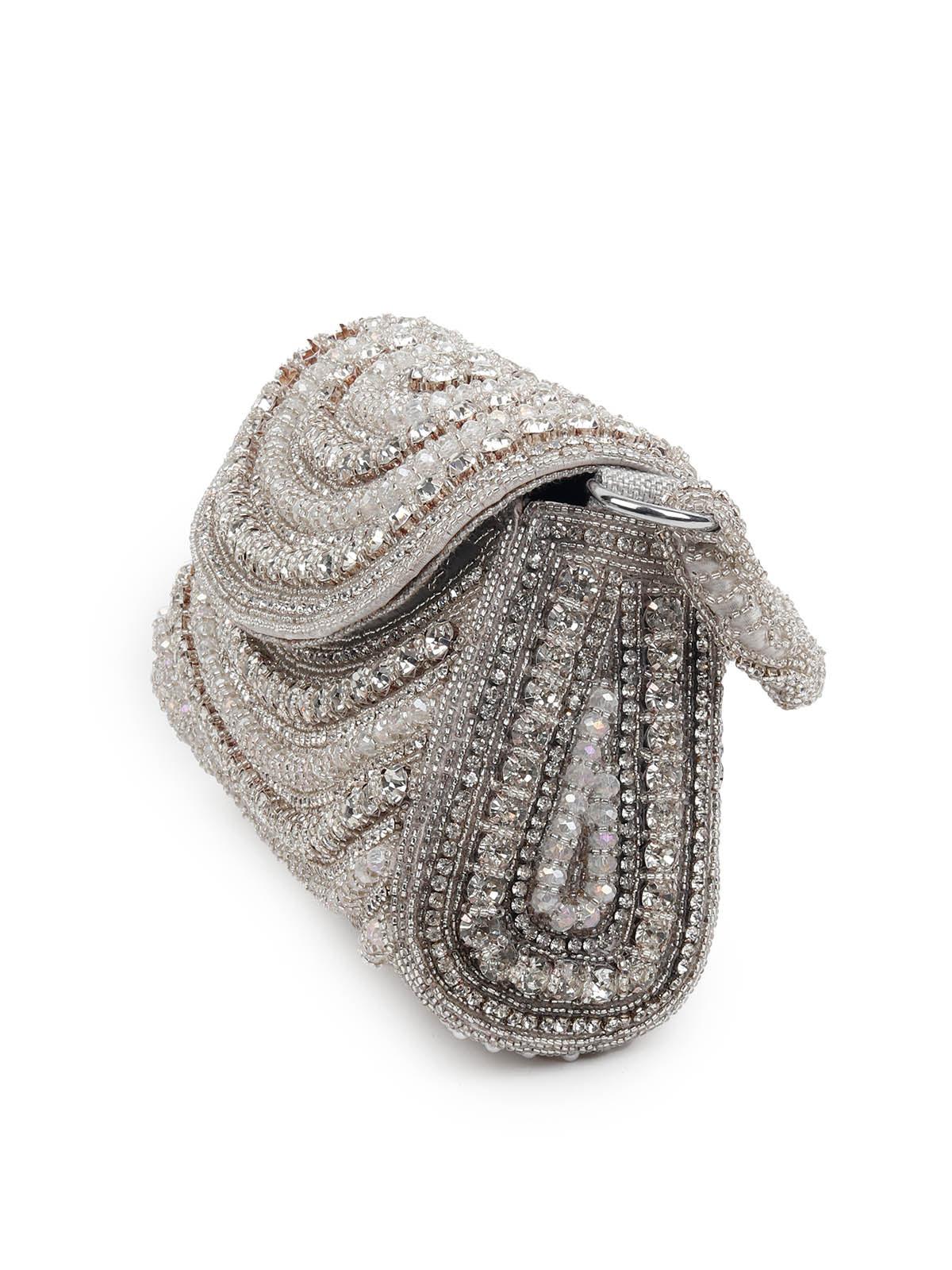 Odette Women Impressive Embellished Clutch - Image 5