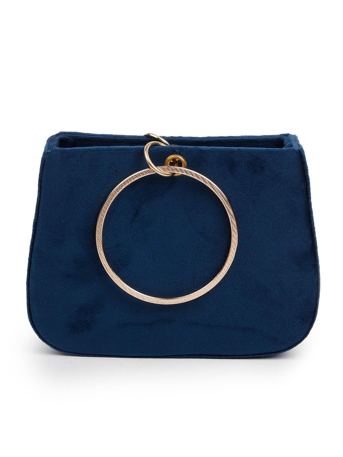 Odette Women Impressive Blue Clutch - Image 4