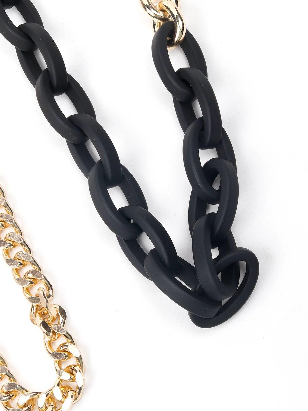 Odette Women Black And Gold Metal Chain Belt - Image 5