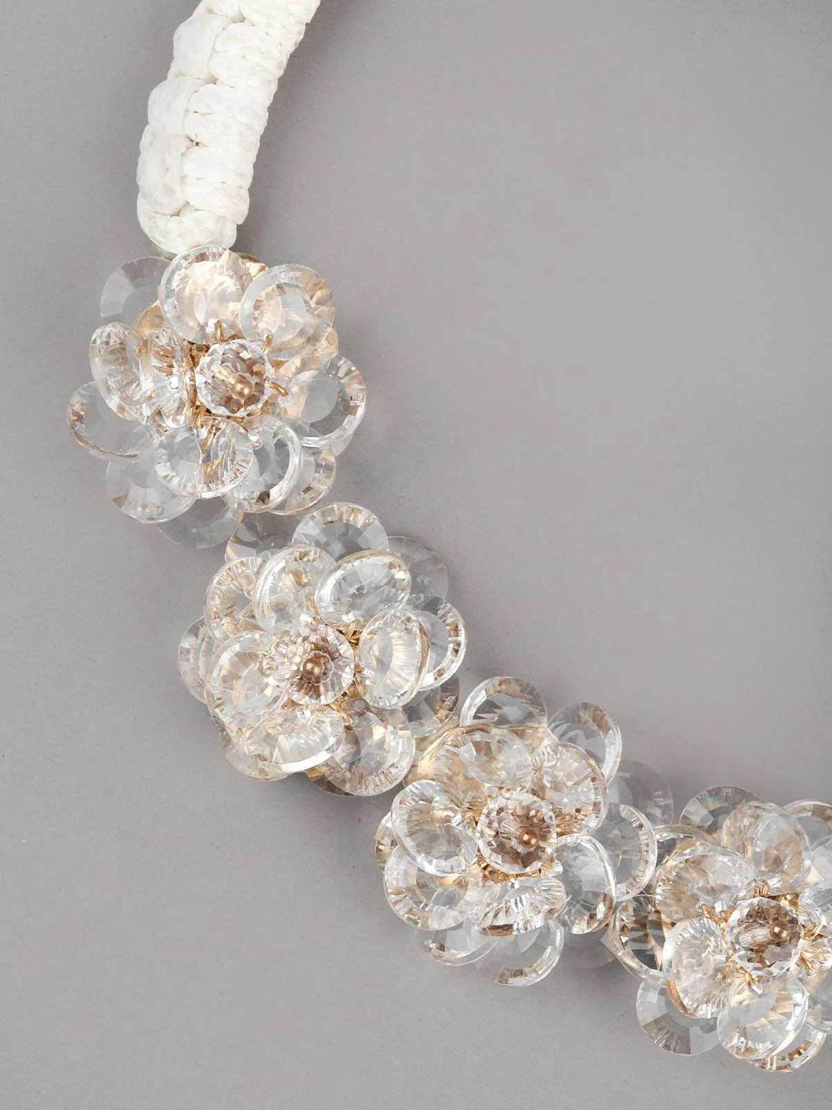 Odette Women Iris Pretty Floral Statement Neckpiece - Image 4