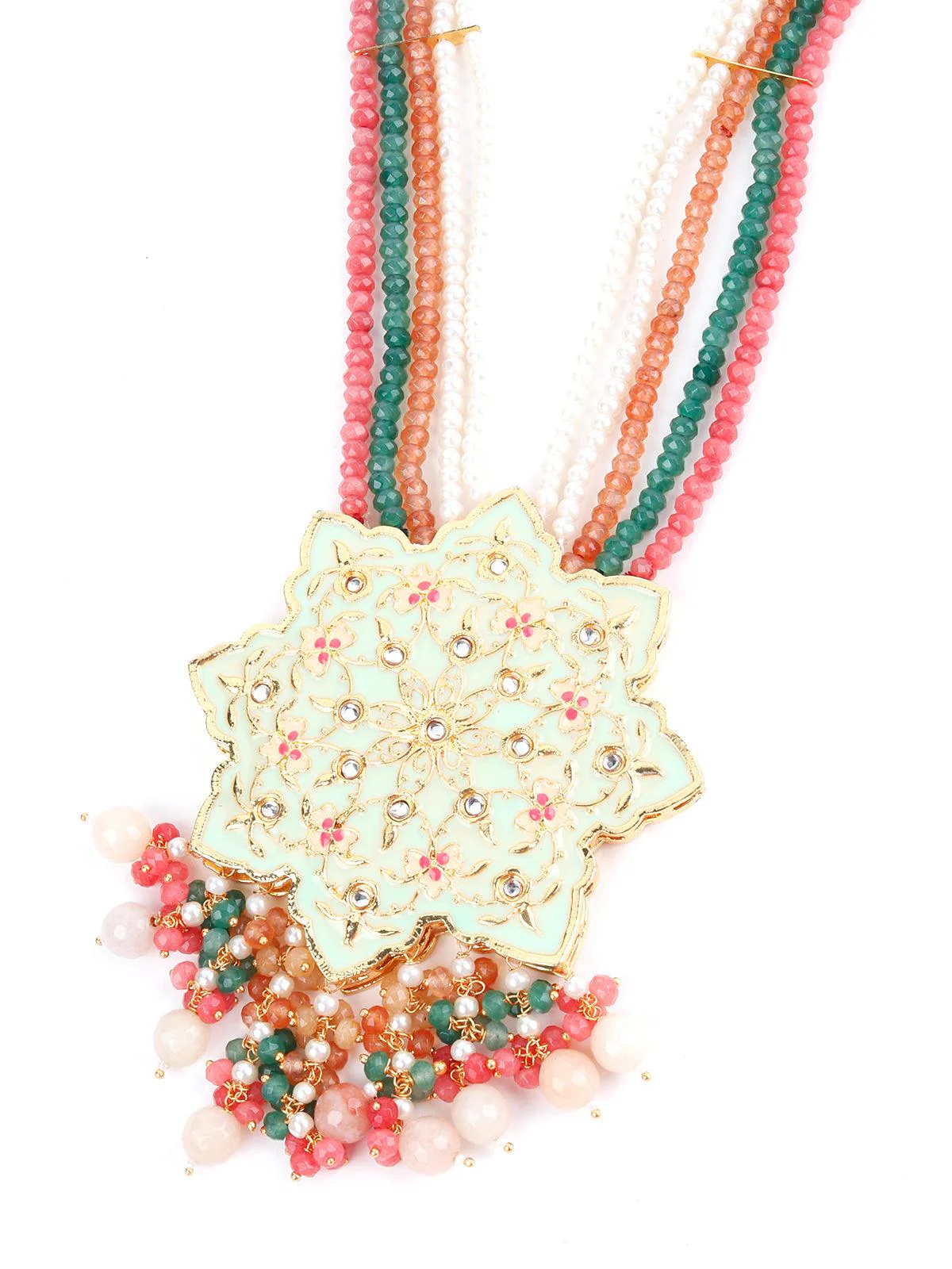Odette Women Kalina Pistachio Necklace Set - Image 5