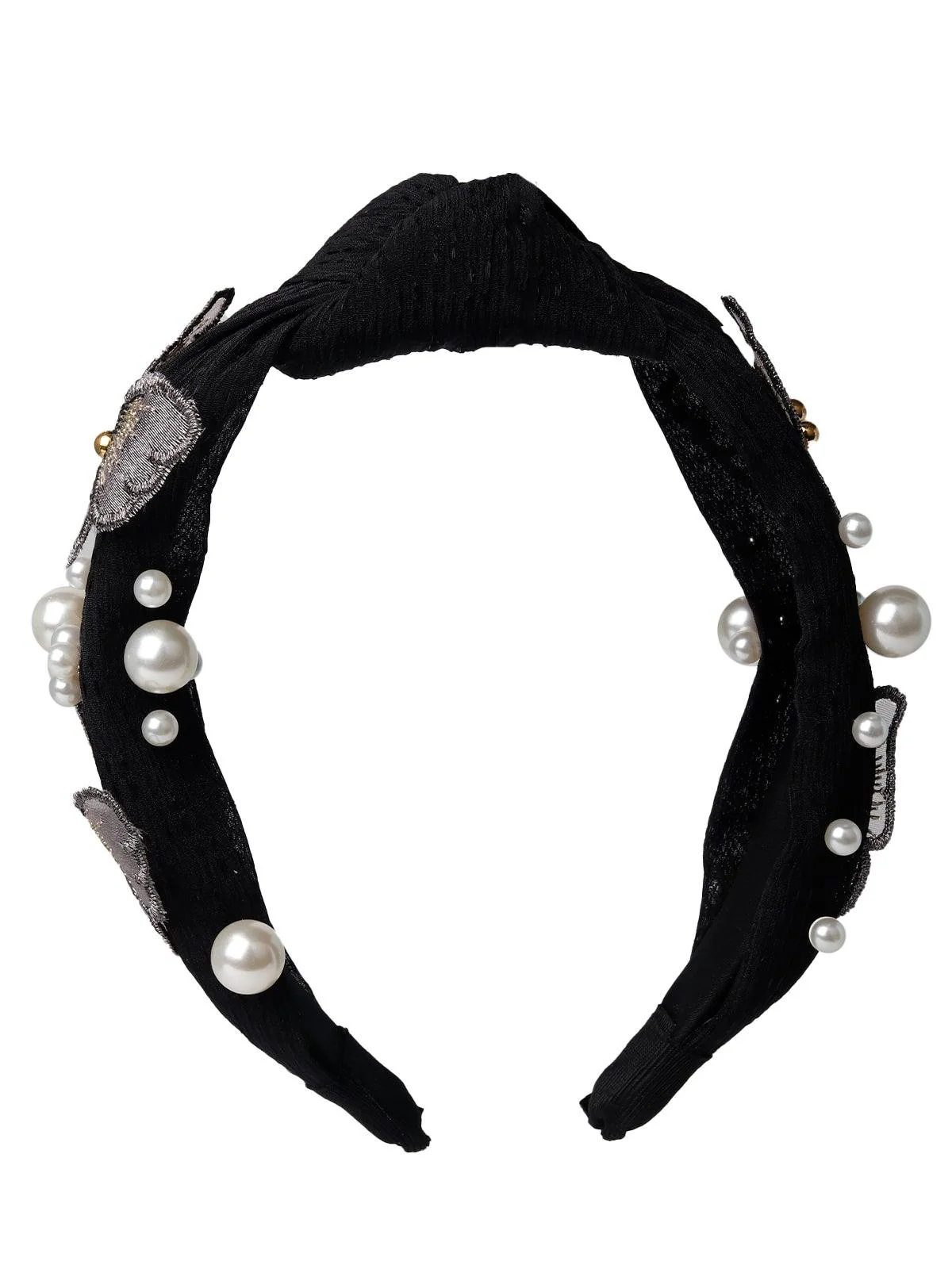 Odette Women Black Rhinestones Hairband - Image 3