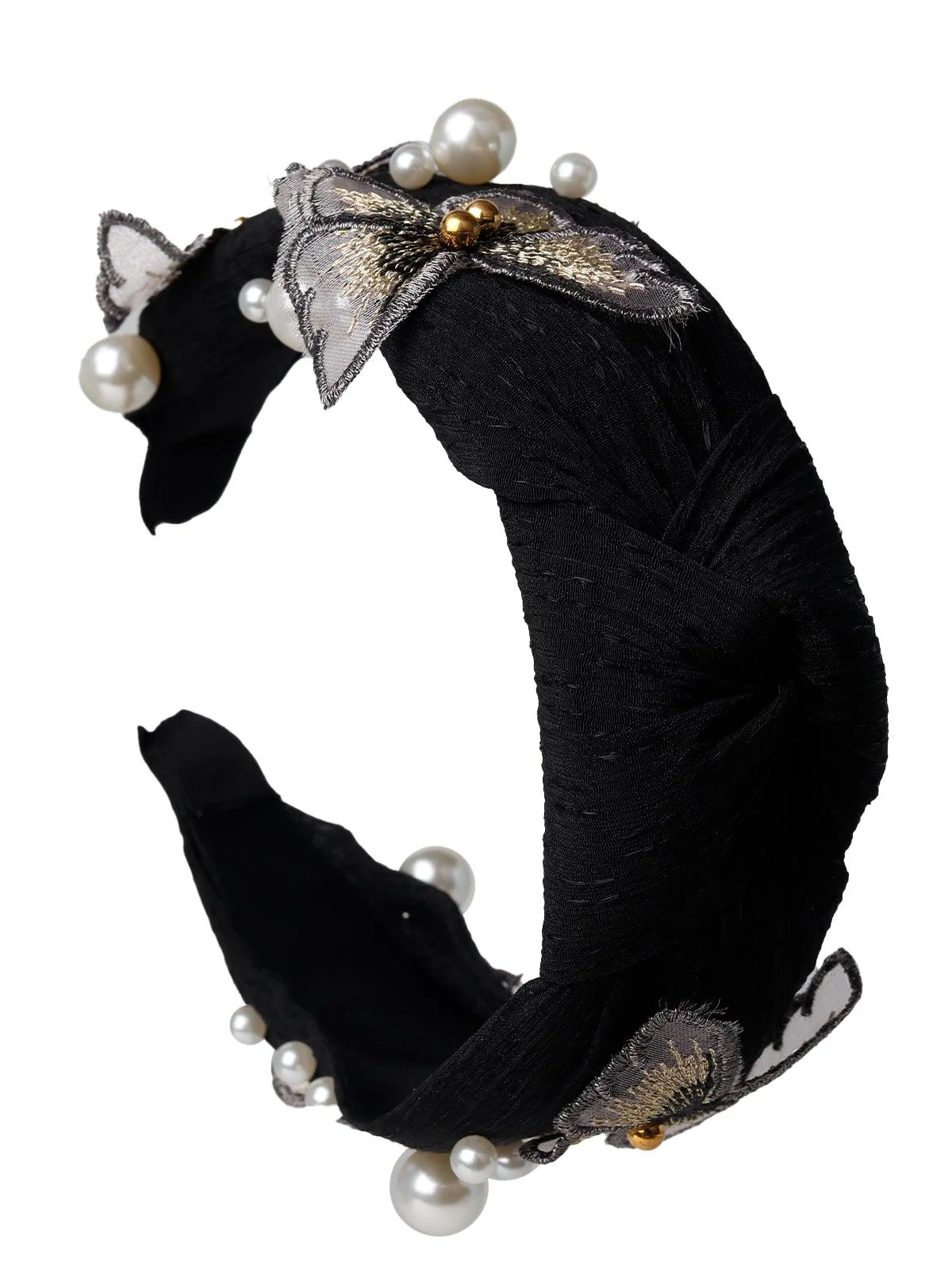 Odette Women Black Rhinestones Hairband - Image 5