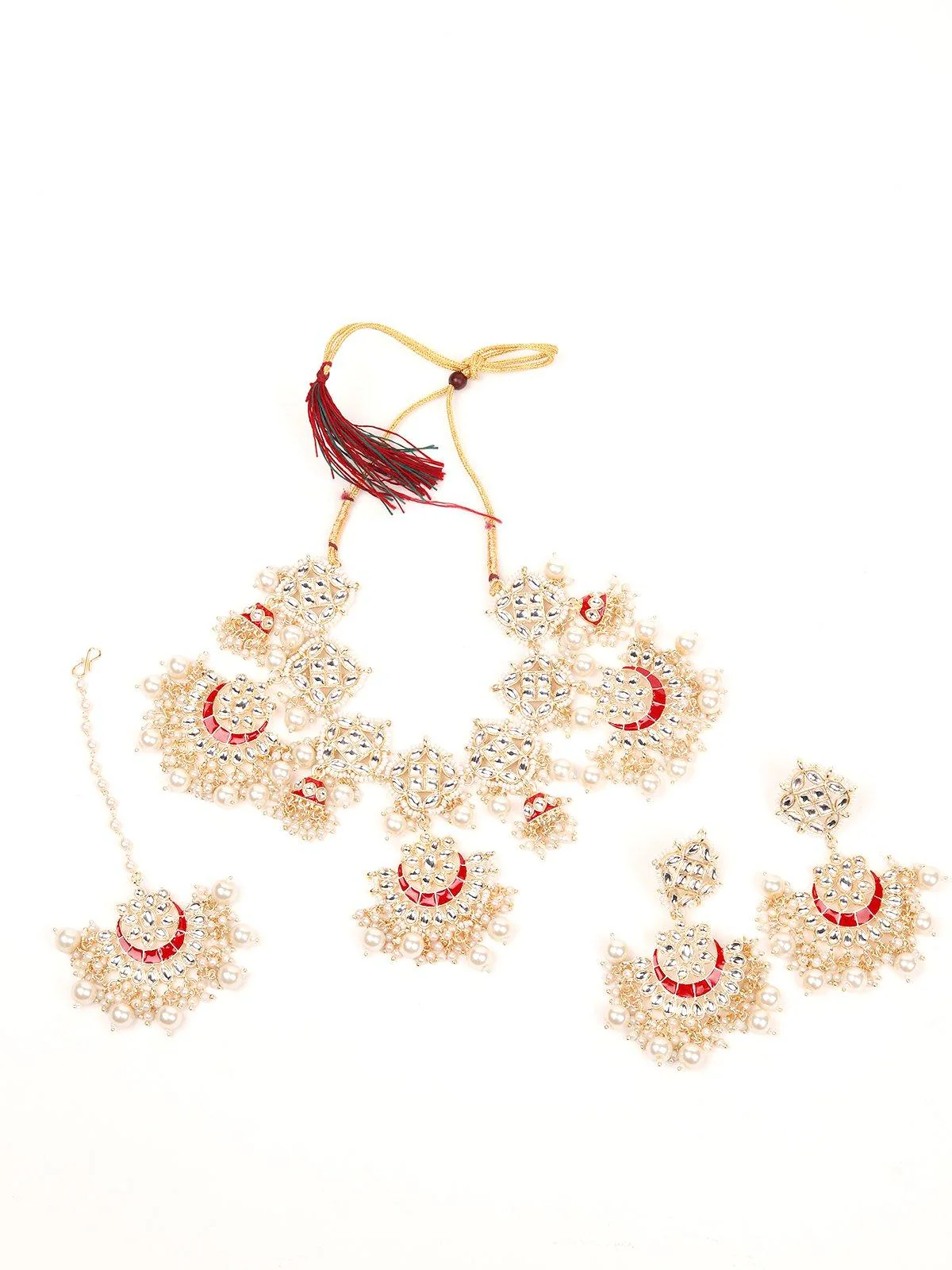 Odette Women Gold Metal Jewellery Set - Image 3