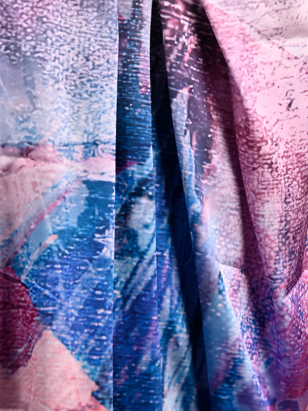 Odette Women Lavender Soft Crepe Digital Print Saree With Unstitched Blouse - Image 4