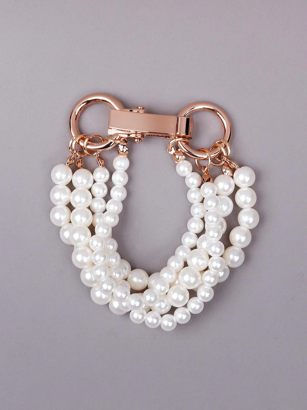 Odette Women White Metal Pearl Bracelet - Image 3