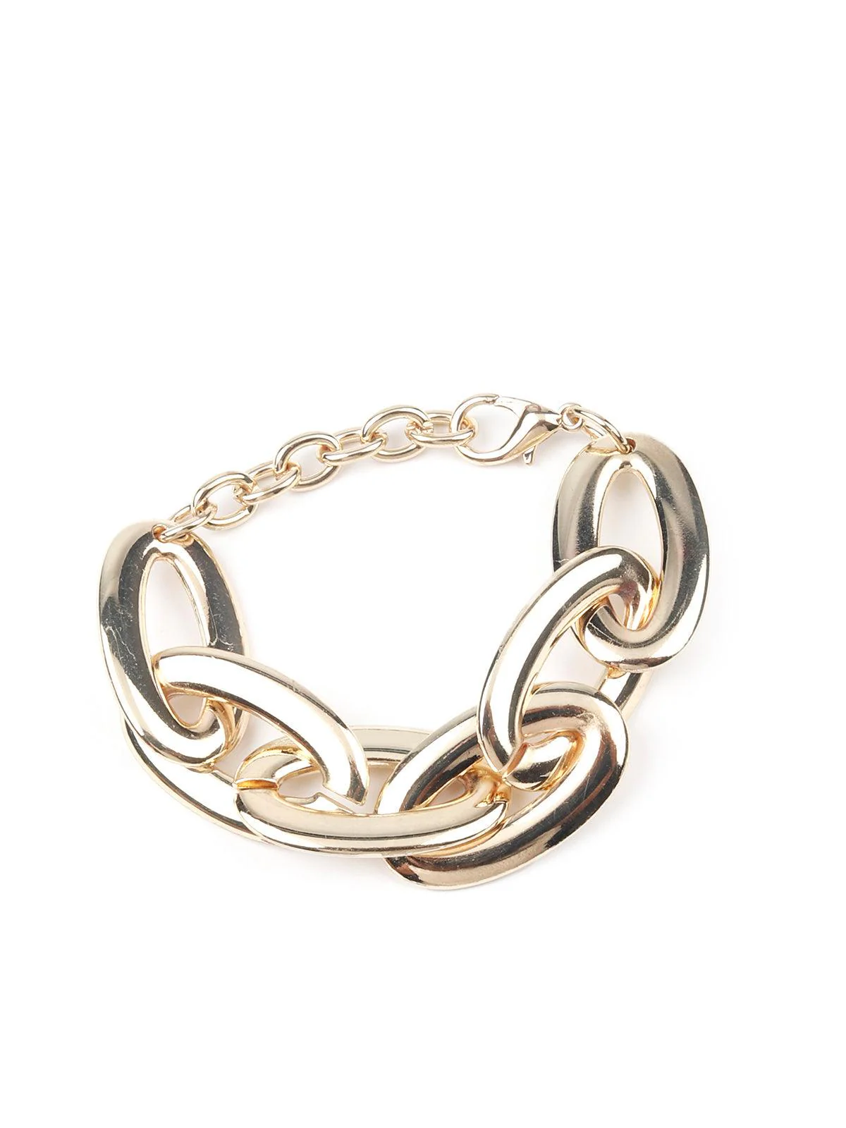 Odette Women Light Gold Chain Linked Bracelet - Image 3