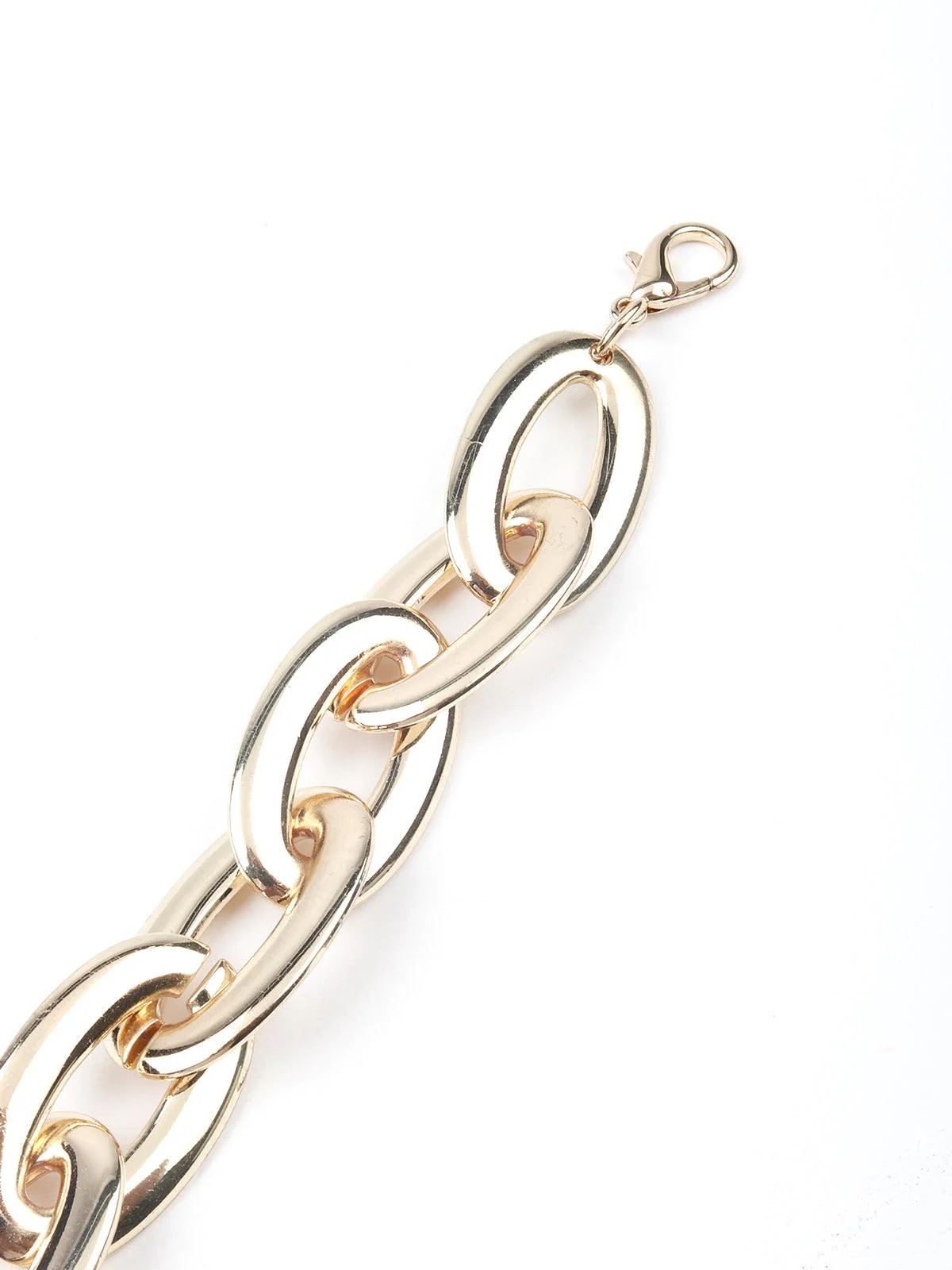 Odette Women Light Gold Chain Linked Bracelet - Image 6