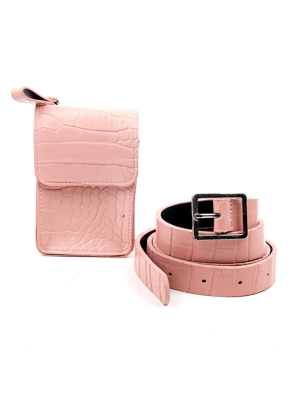 Odette Women Light Pink Corc Belt Bag - Image 3