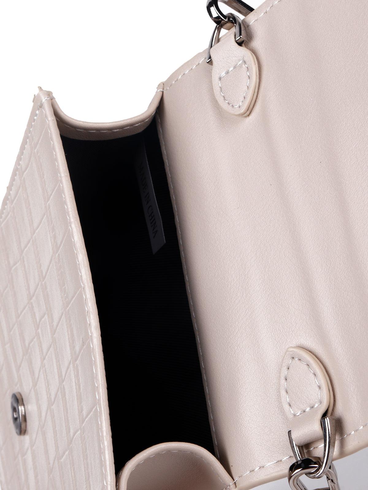 Odette Light Pink Rectangular Sling Bag For Women - Image 6