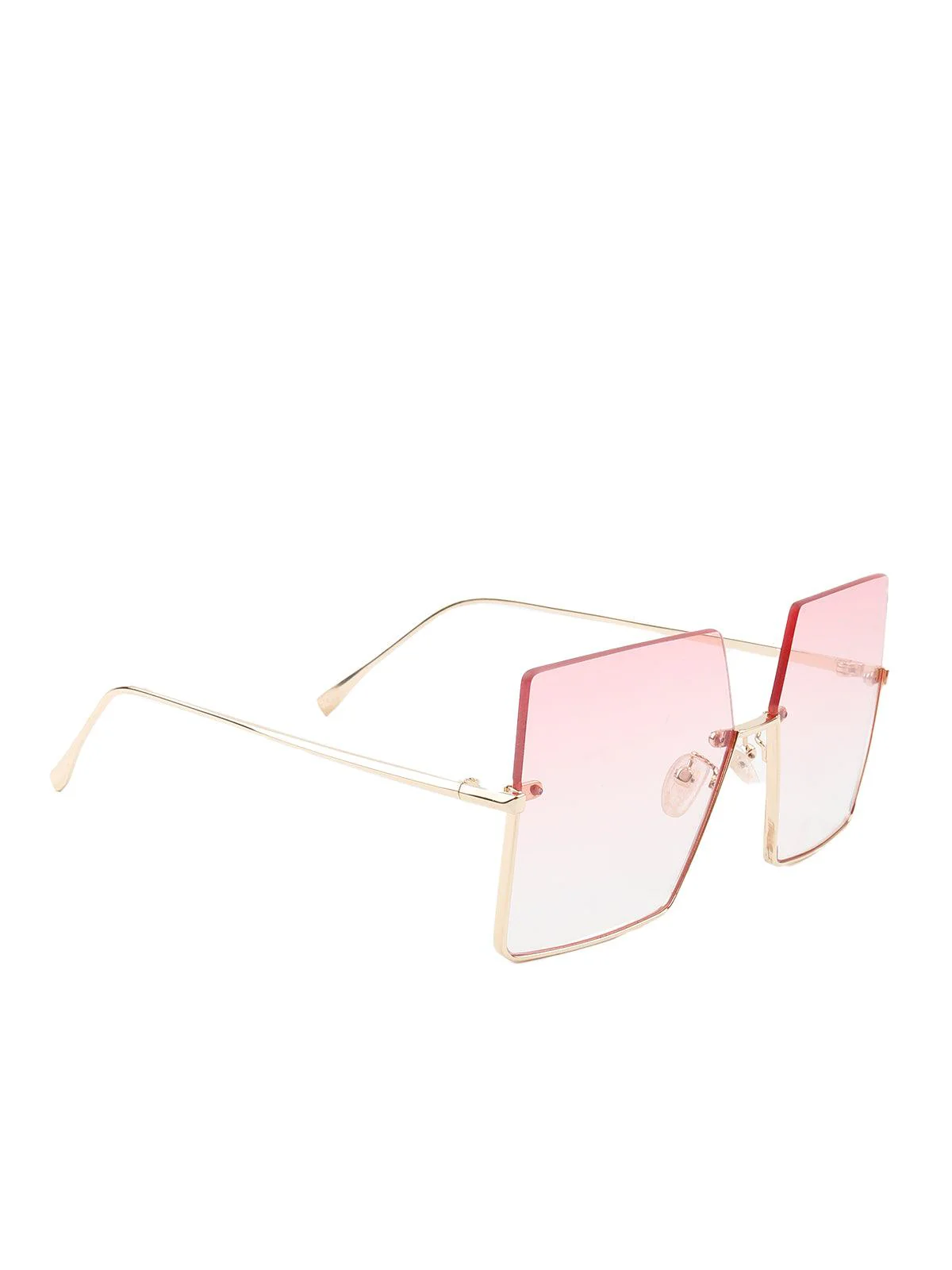 Odette Women Light Pink Shaded Tinted Sunglasses - Image 4