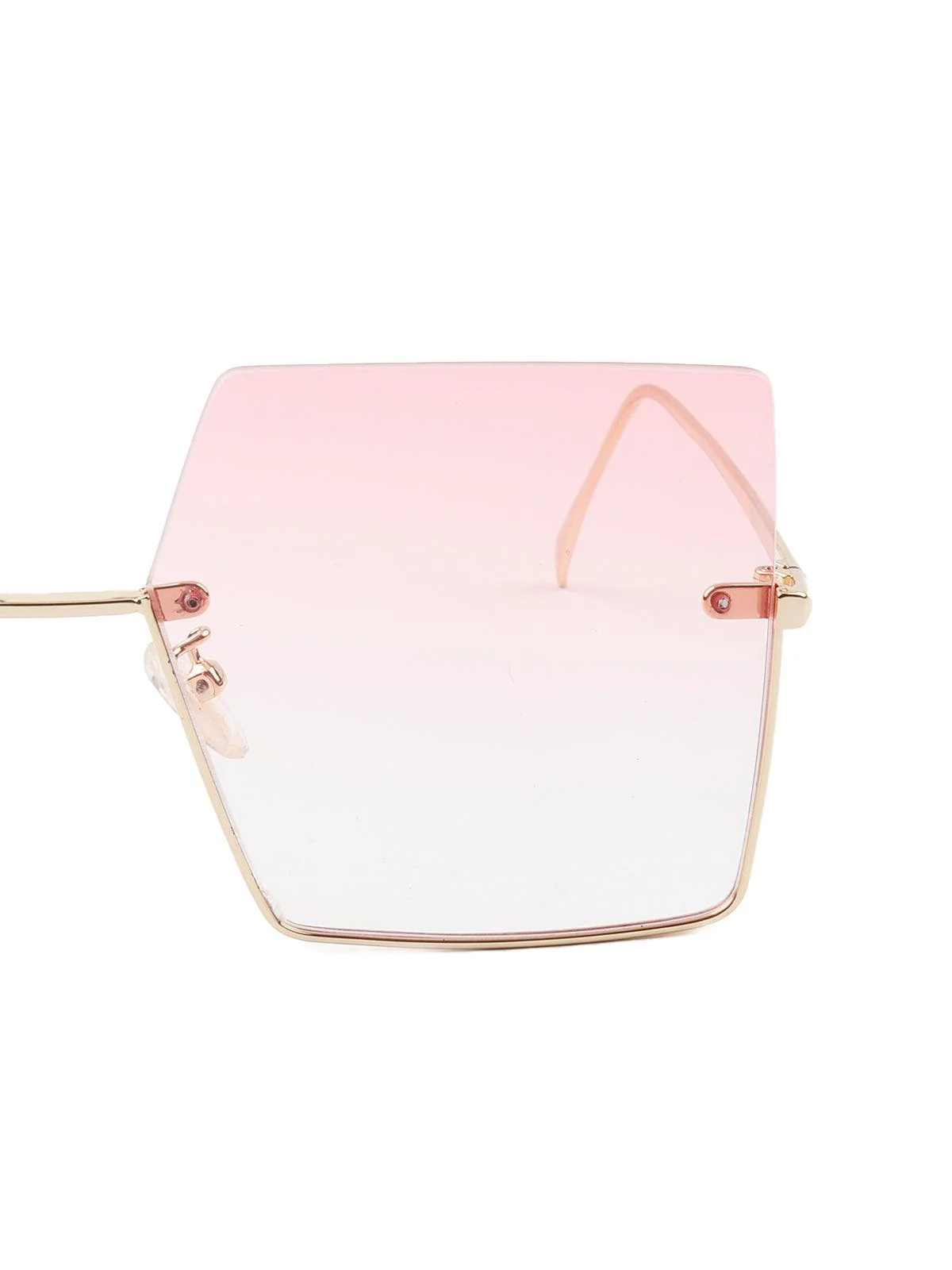 Odette Women Light Pink Shaded Tinted Sunglasses - Image 5
