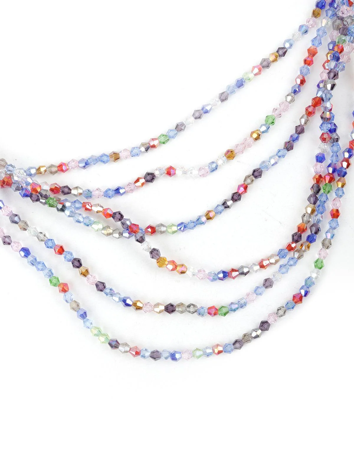 Odette Women Love Adorned Multicolour Necklace - Image 4