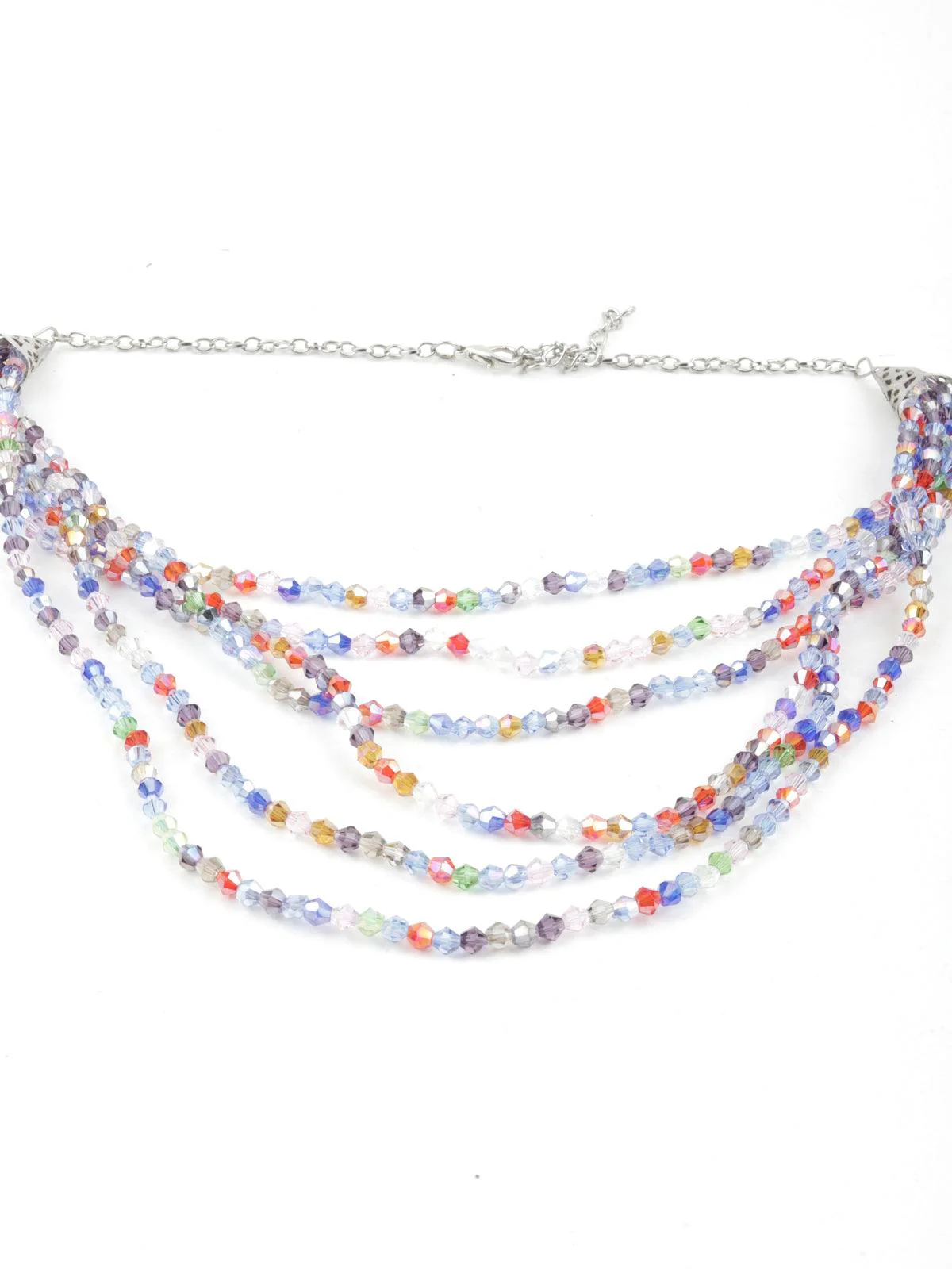Odette Women Love Adorned Multicolour Necklace - Image 6