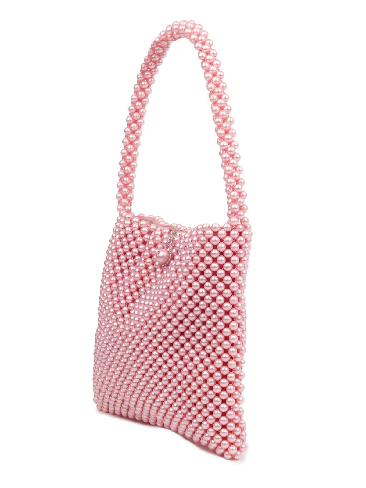 Odette Women Lovely Pink Beaded Handbag - Image 5