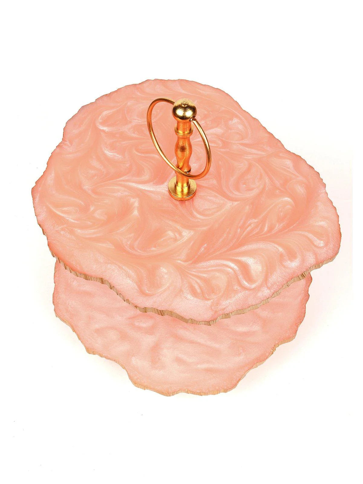 Odette Women Pink Resin, Aluminum Stand - Image 3