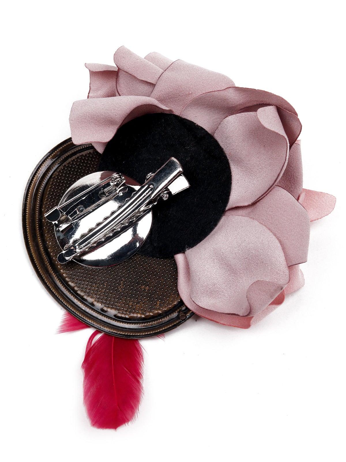 Odette Women Maroon Metal Brooch - Image 6