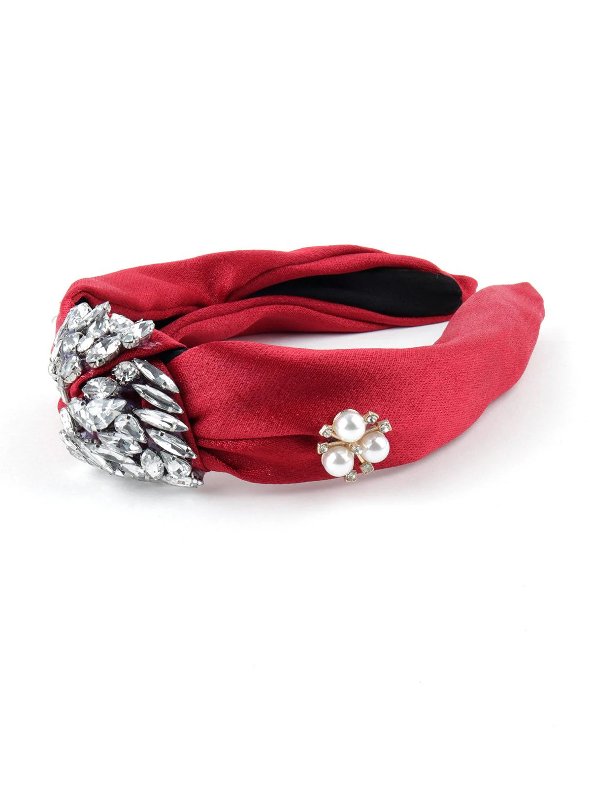 Odette Women Maroon Prettifying Hairband - Image 5