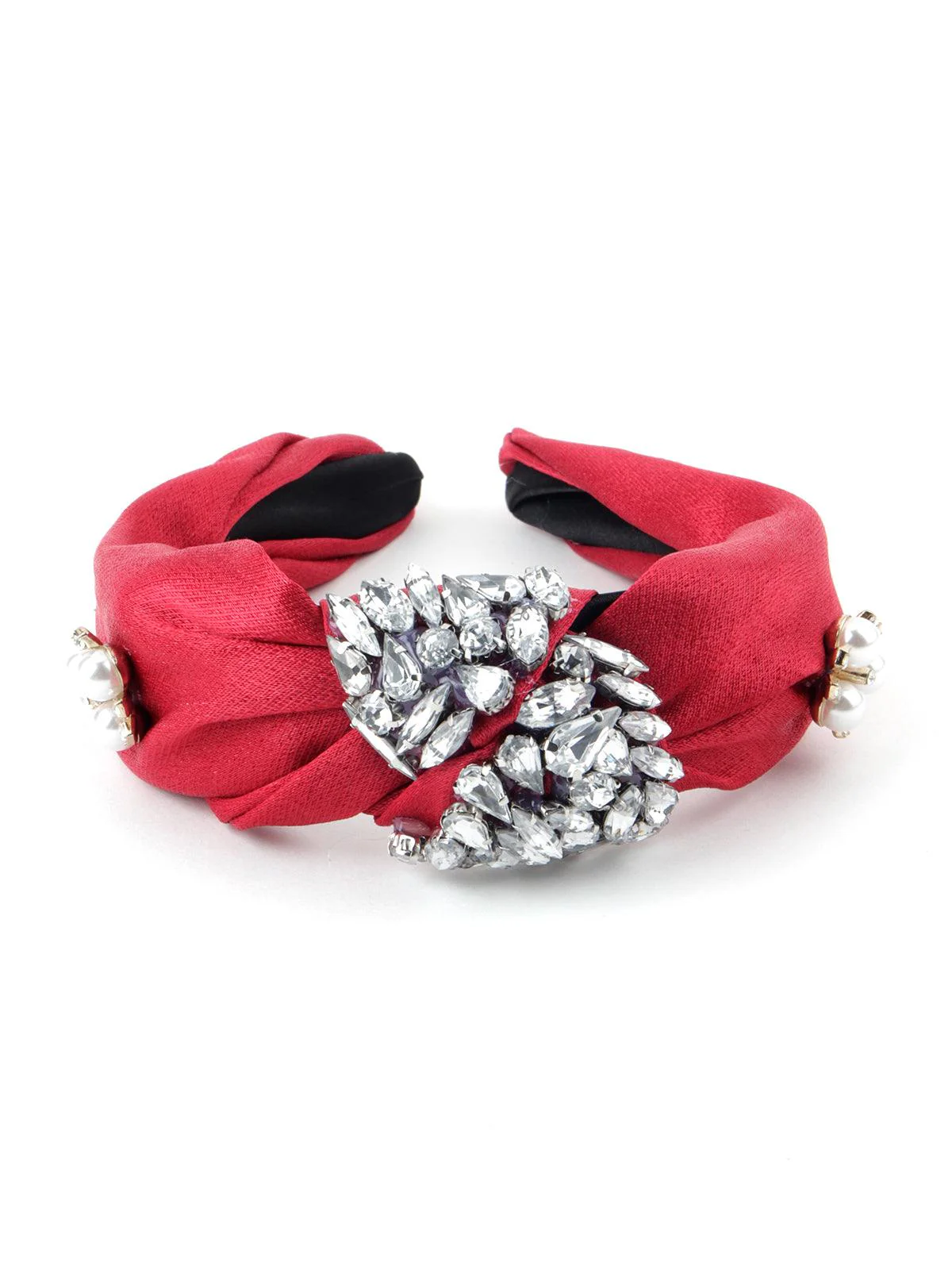 Odette Women Maroon Prettifying Hairband - Image 7