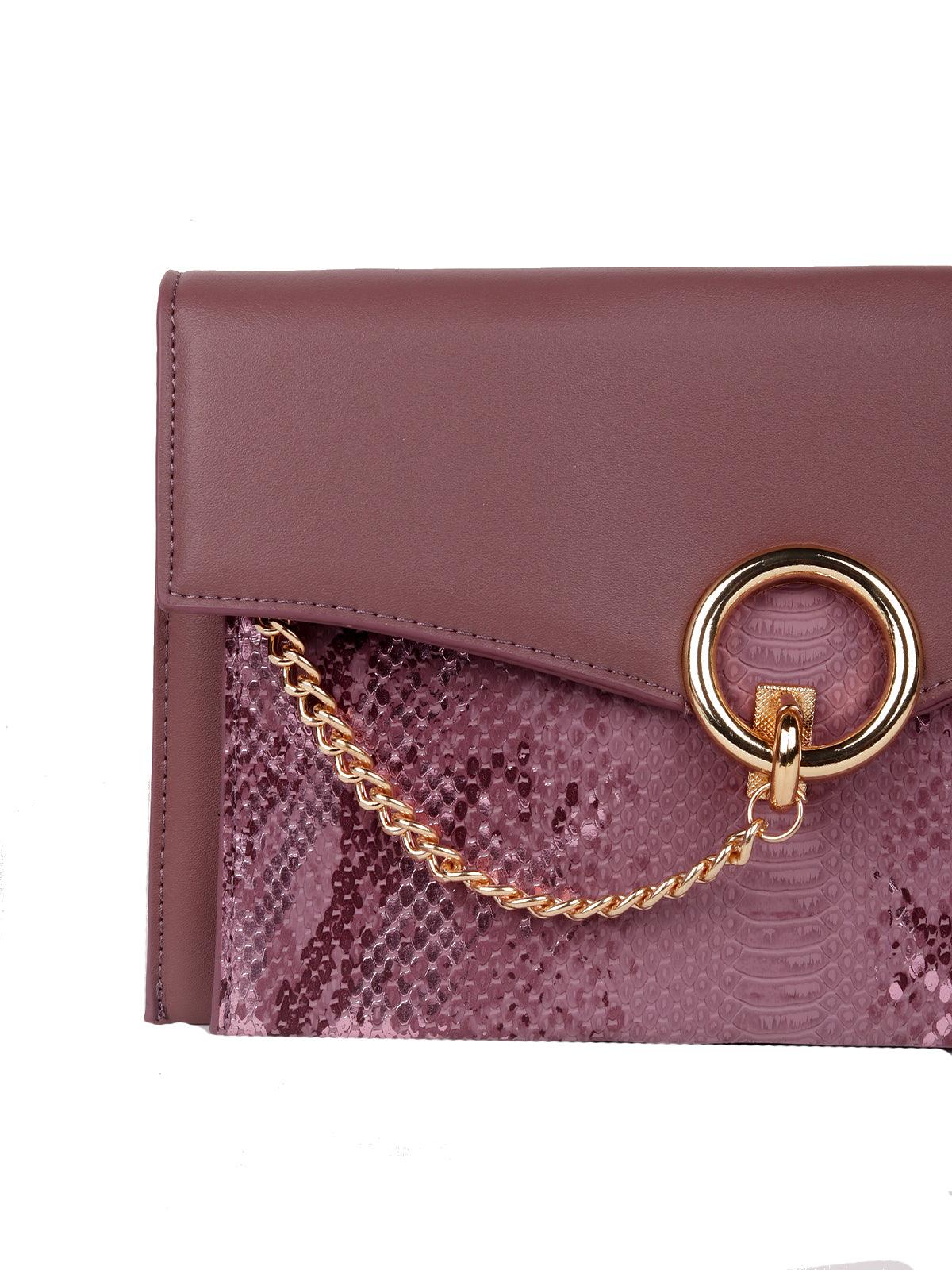 Odette Women Gold Rounded Metal Bag - Image 5