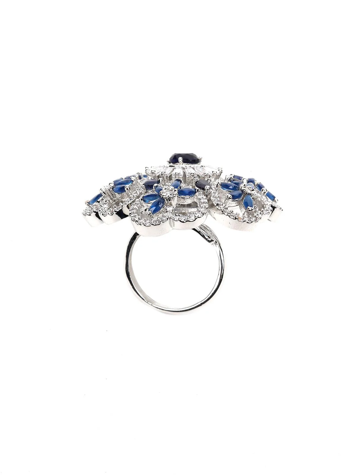 Odette Women Website Might Blue Floral Ring - Image 5