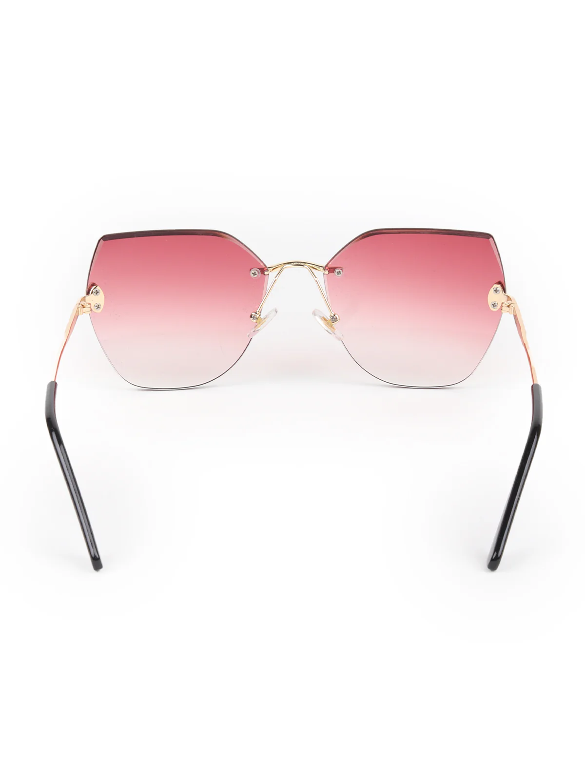 Odette Women Pink High-Index Acrylic Sunglasses - Image 4