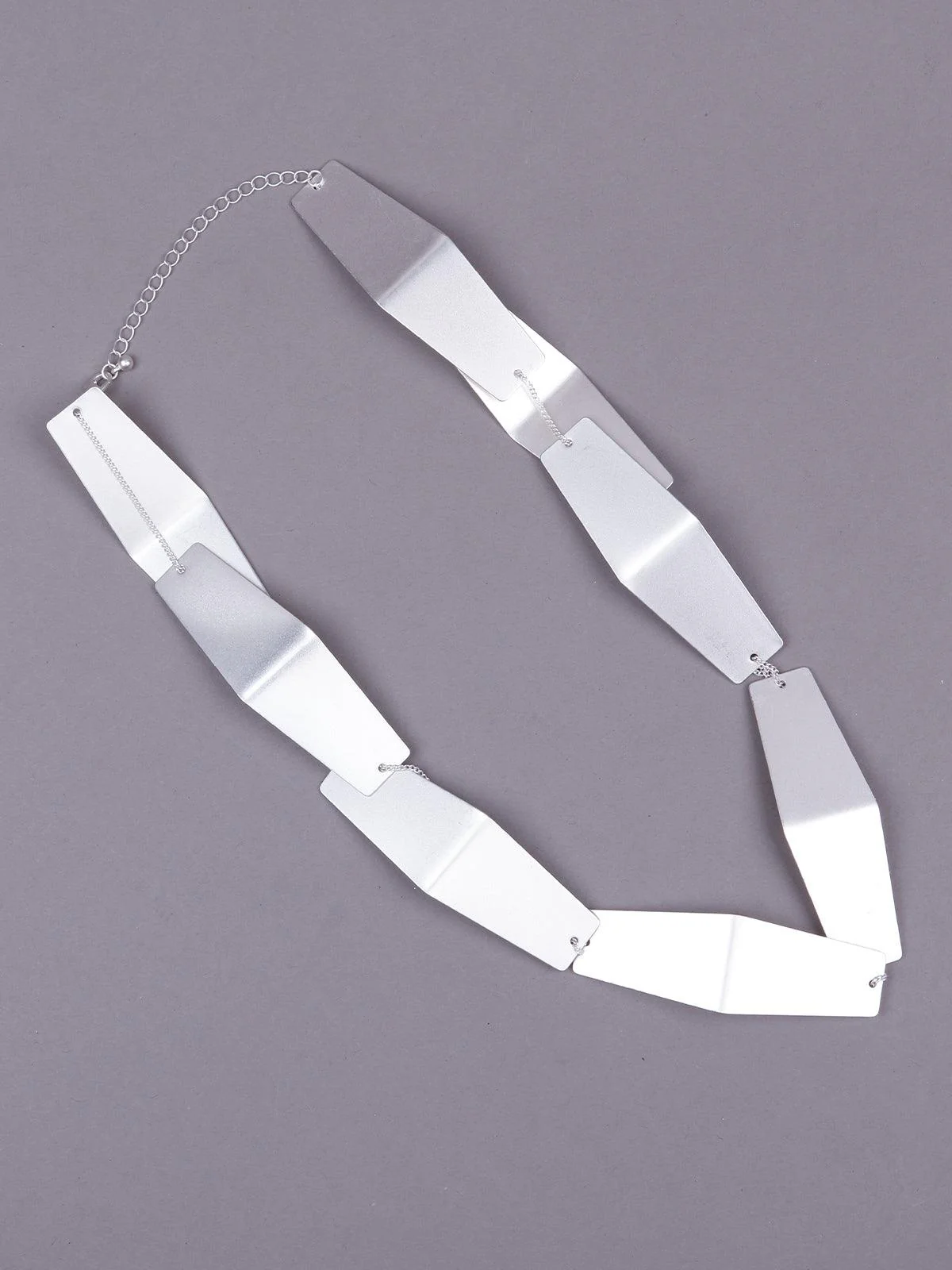 Odette Women Silver Metal Necklace - Image 4