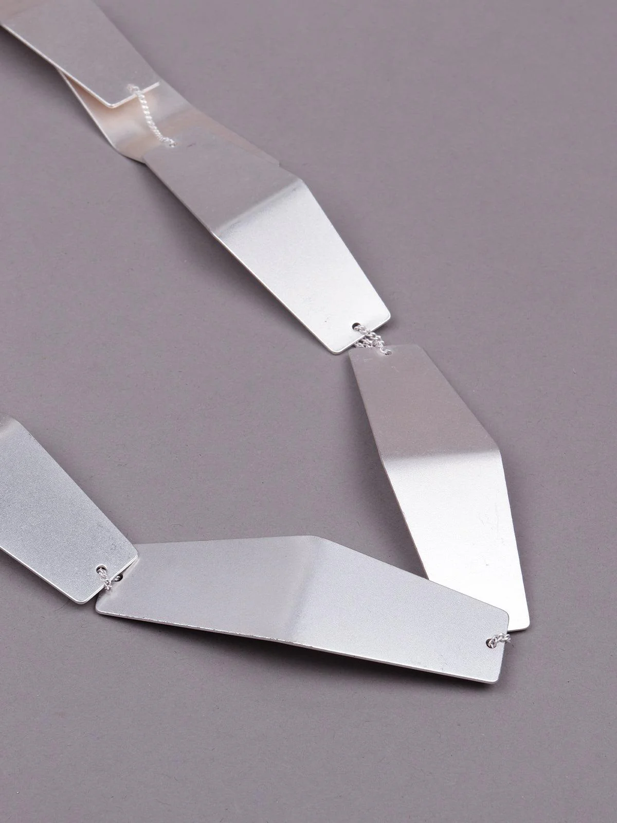Odette Women Silver Metal Necklace - Image 5